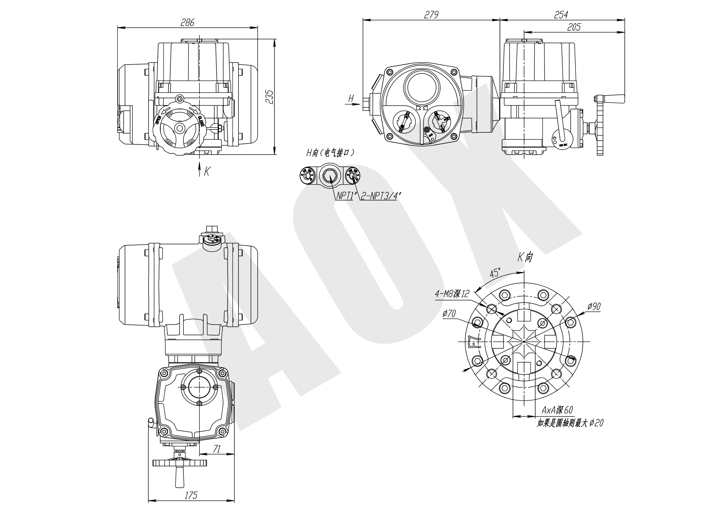 電動執行器外形圖.（CHQ-050~010）png